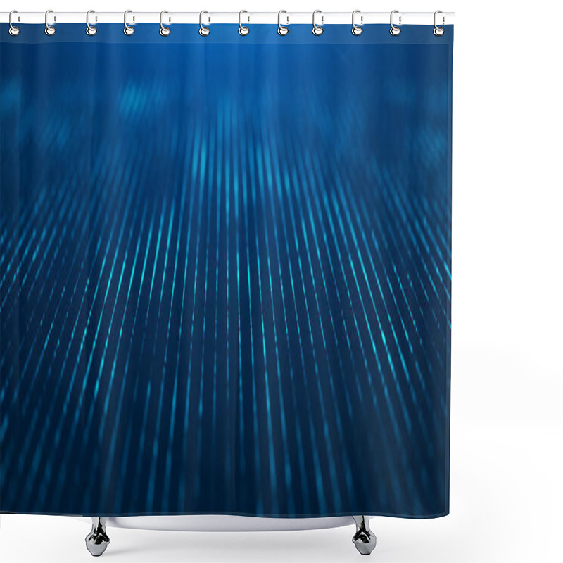 Personality  Perspective Grid. Abstract Mesh Background. 80s Retro Sci-Fi Background. Shower Curtains