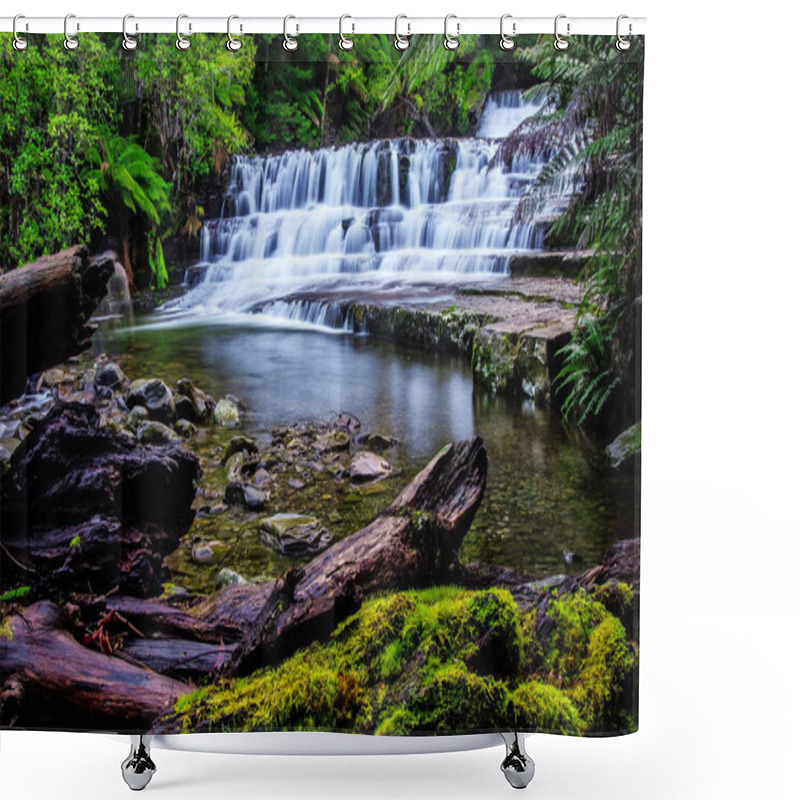 Personality  Liffey Falls State Reserve At The Midlands Region Of Tasmania, Australia. Shower Curtains