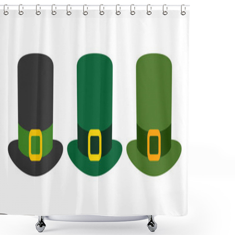 Personality  Leprechaun Hat In Flat Style Isolated Shower Curtains