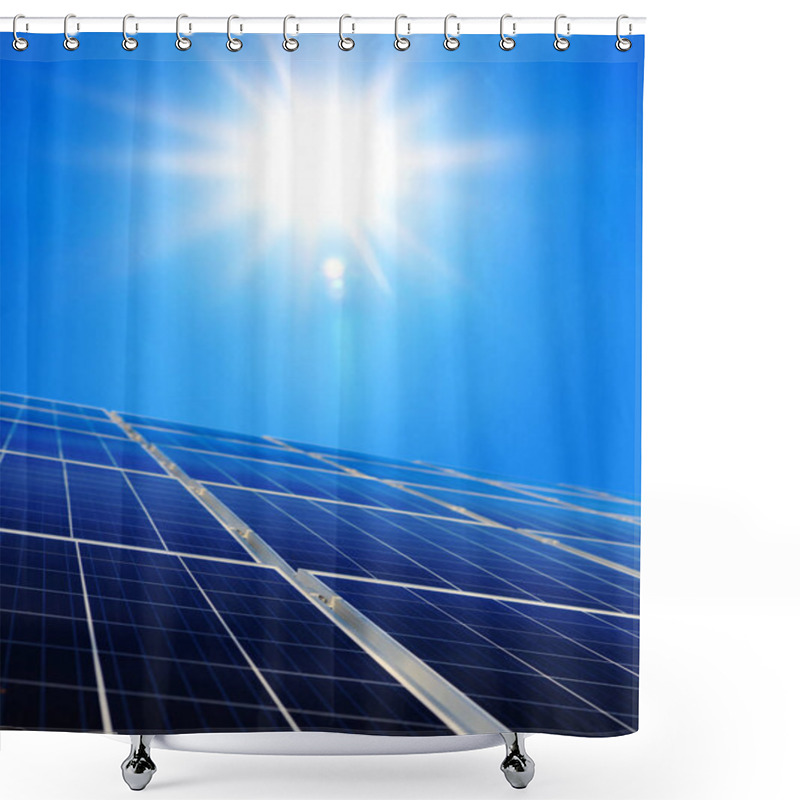 Personality  Alternative Solar Energy, Sun-power Plant On Sky With Sun Shower Curtains