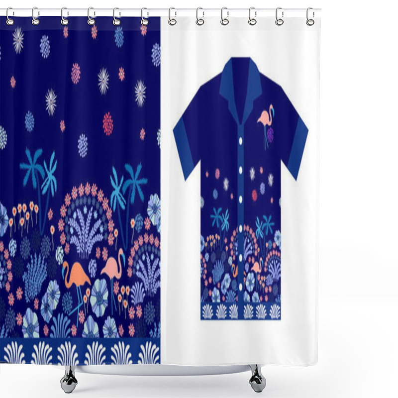 Personality  Evening Sky. Hawaiian Shirt Design.  Shower Curtains