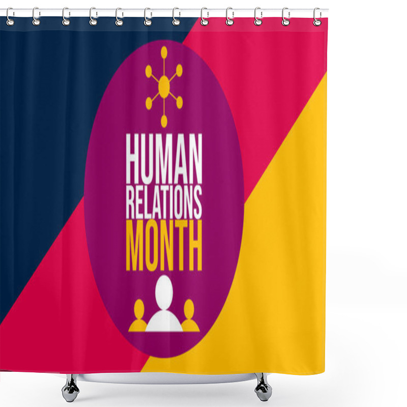 Personality  Empathy And Unity: Honoring Human Relations Month Shower Curtains