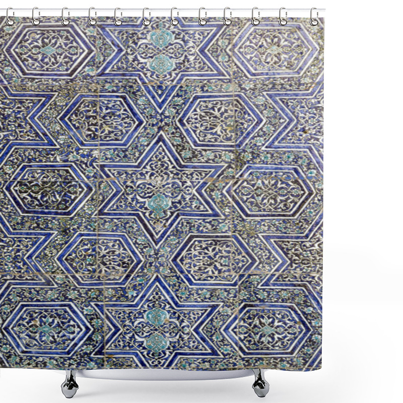 Personality  Nice Detail Of An Islamic Mosaic Shower Curtains