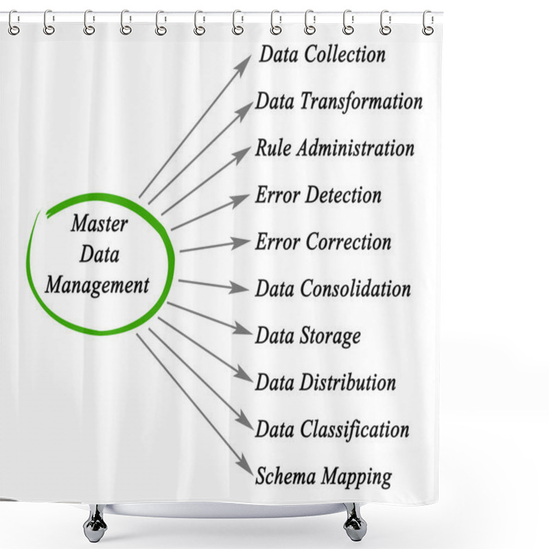 Personality  Diagram Of Master Data Management Shower Curtains