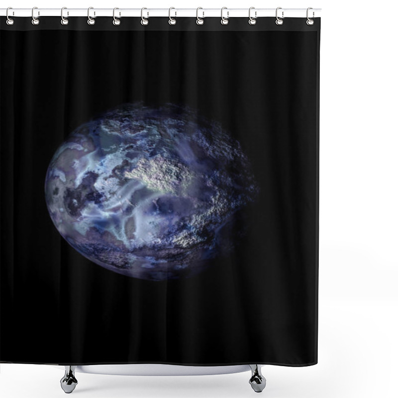 Personality  Moon Shower Curtains