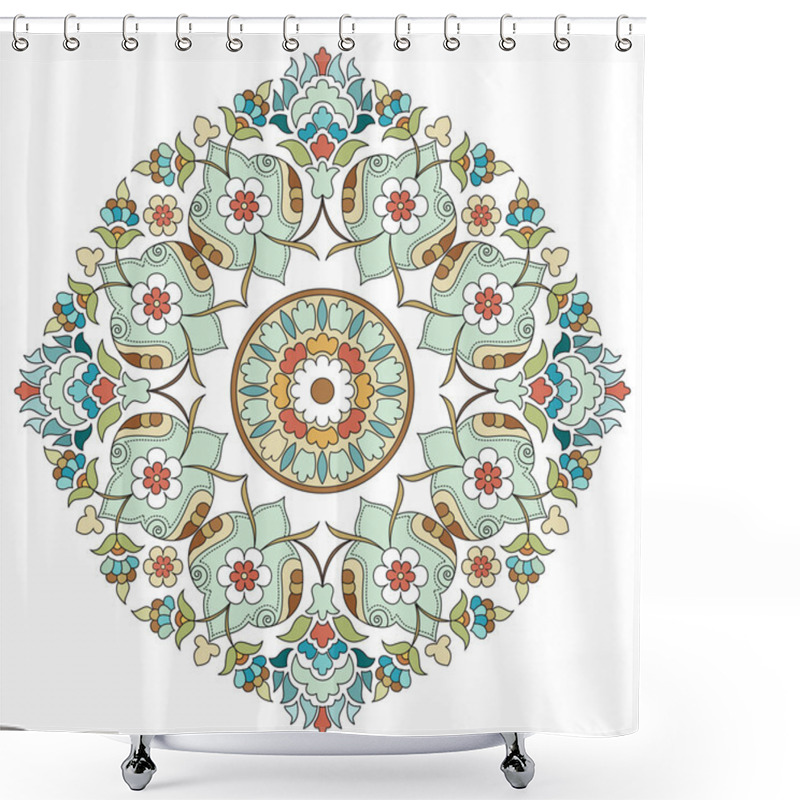 Personality  Artistic Ottoman Pattern Series Two Shower Curtains