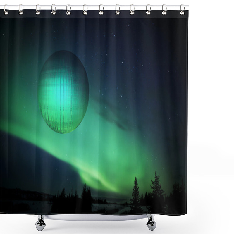 Personality  That's No Moon! Shower Curtains