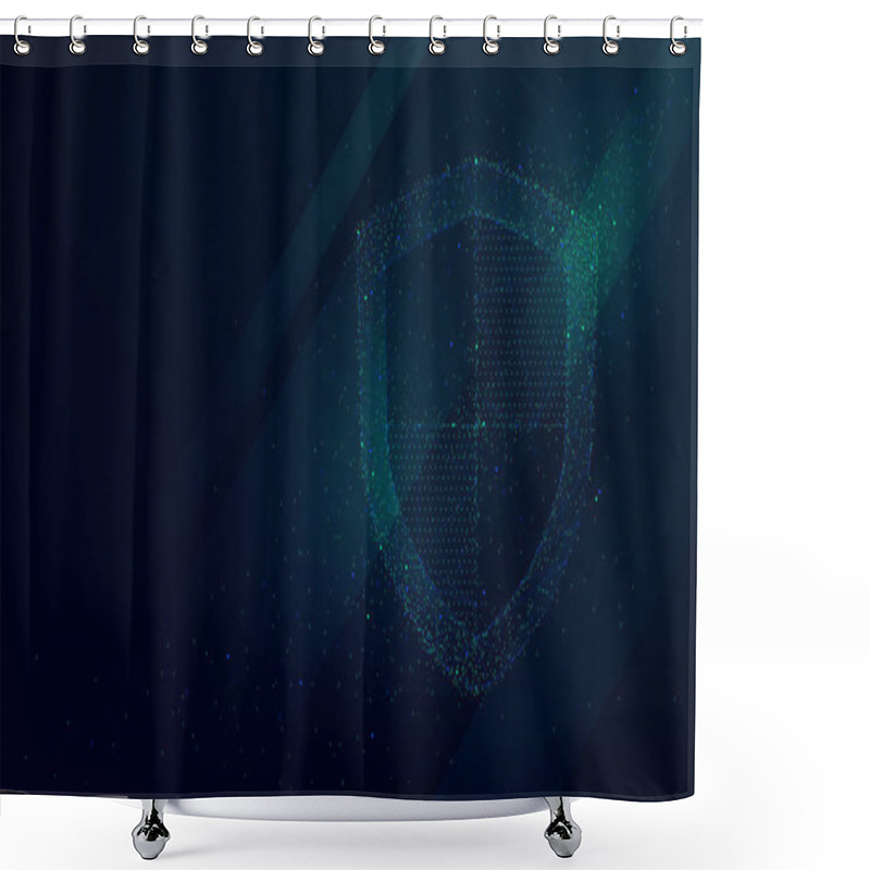 Personality  Information Data And Network Protection, Future Technology Business Security System Shower Curtains