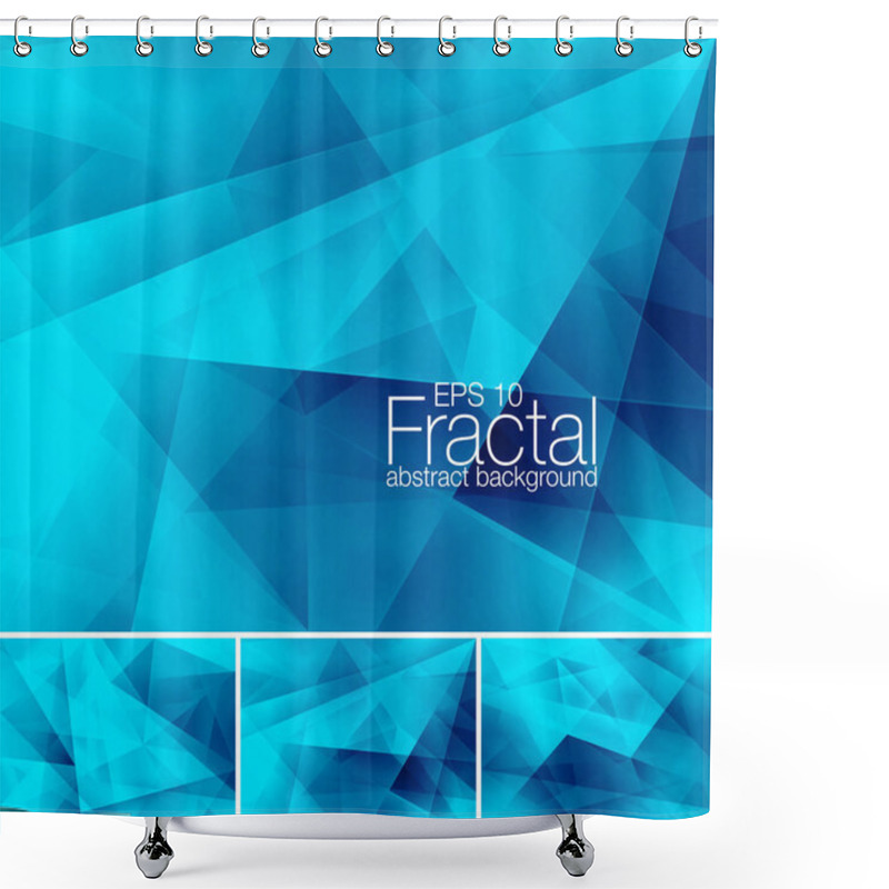 Personality  Fractal Abstract Background Shower Curtains