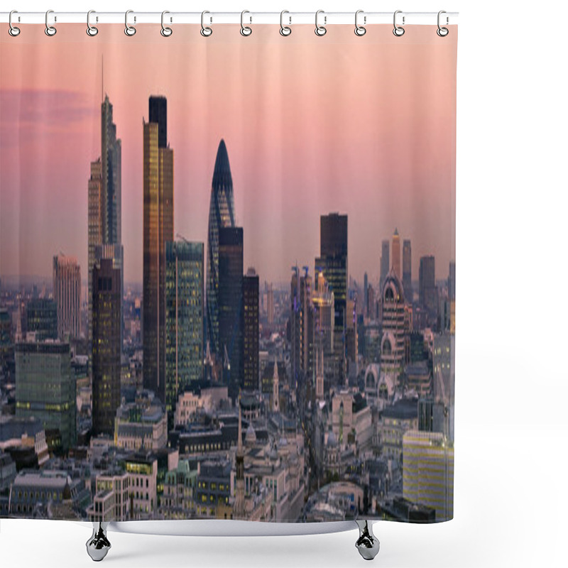 Personality  City Of London At Twilight Shower Curtains