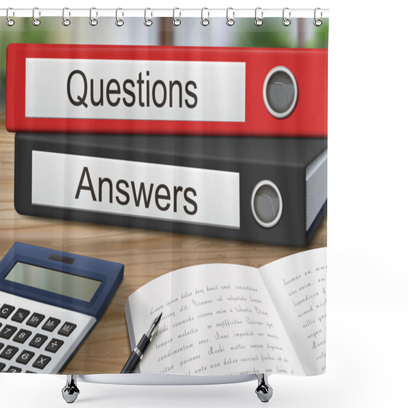 Personality  Questions And Answers Binders Shower Curtains