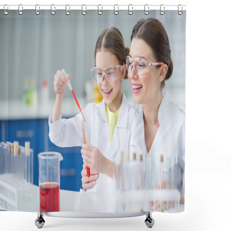 Personality  Scientists Making Experiment Shower Curtains