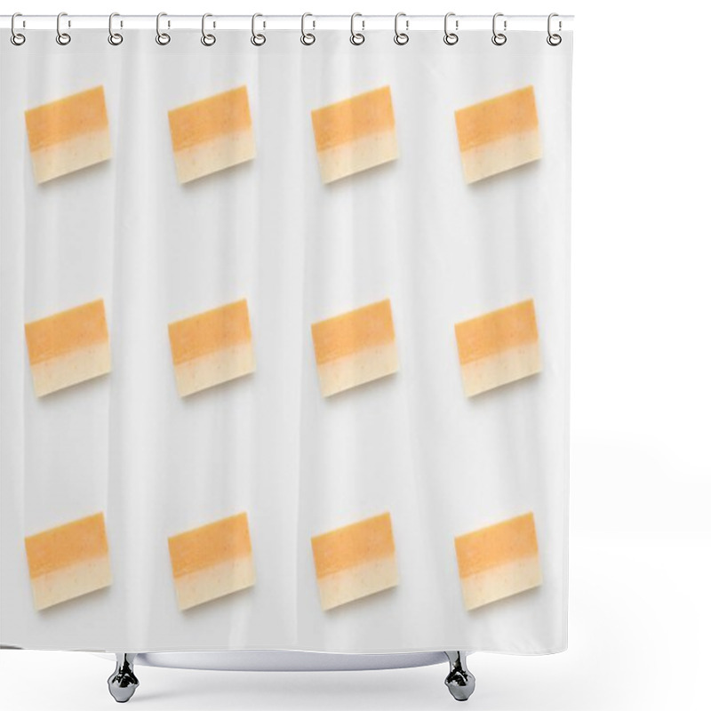 Personality  Orange Handcrafted Soap Pattern Shower Curtains