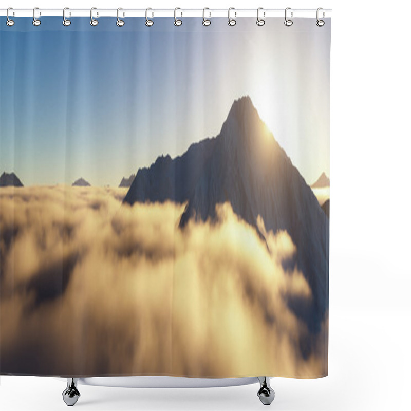 Personality  Fantasy Landscape Shower Curtains