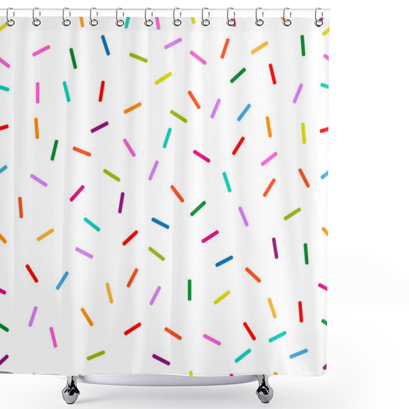 Personality  Memphis Style Seamless Dotted Vector Pattern.  Shower Curtains