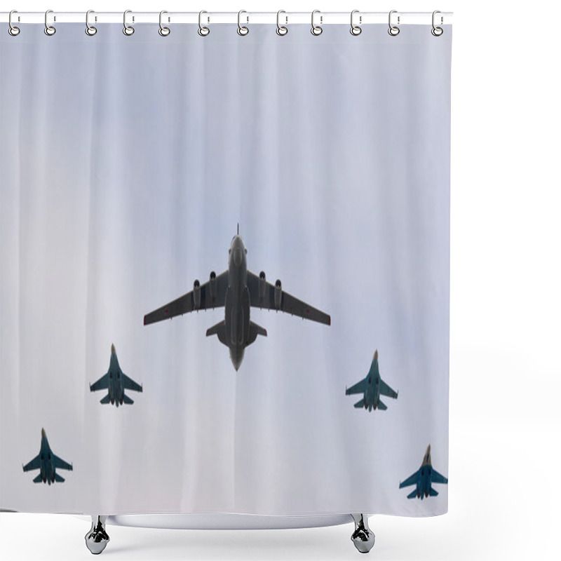 Personality  A-50 AEW With Fighter Shower Curtains