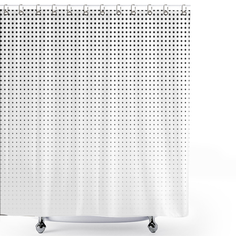 Personality  Halftone Dotted Background. Halftone Effect Vector Patterns Collection. Circle Dots Isolated On The White Background. Shower Curtains