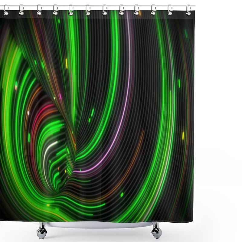 Personality  3D Rendering Spiral Bright Vortex Flows Of Light On A Surface With Lines. Colorful Decorative Backgrounds For Presentations, Holidays, Filming. Cover Design Template, Business Flyer Layout, Wallpaper Shower Curtains