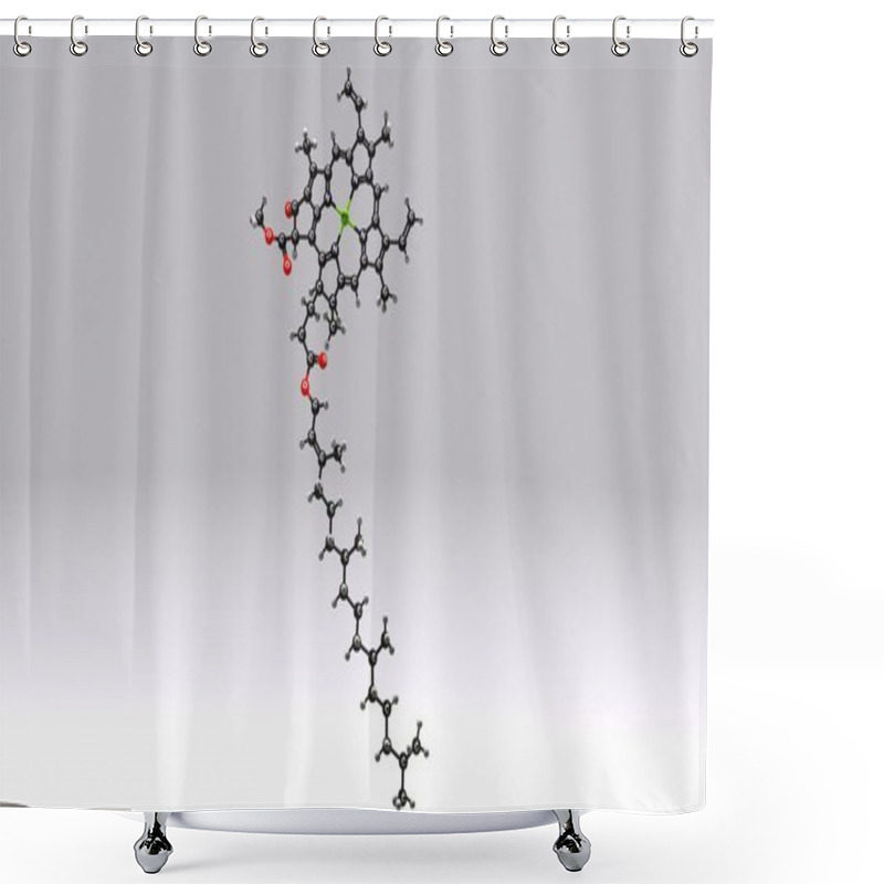 Personality  Chlorophyll A Molecular Structure Formula Shower Curtains