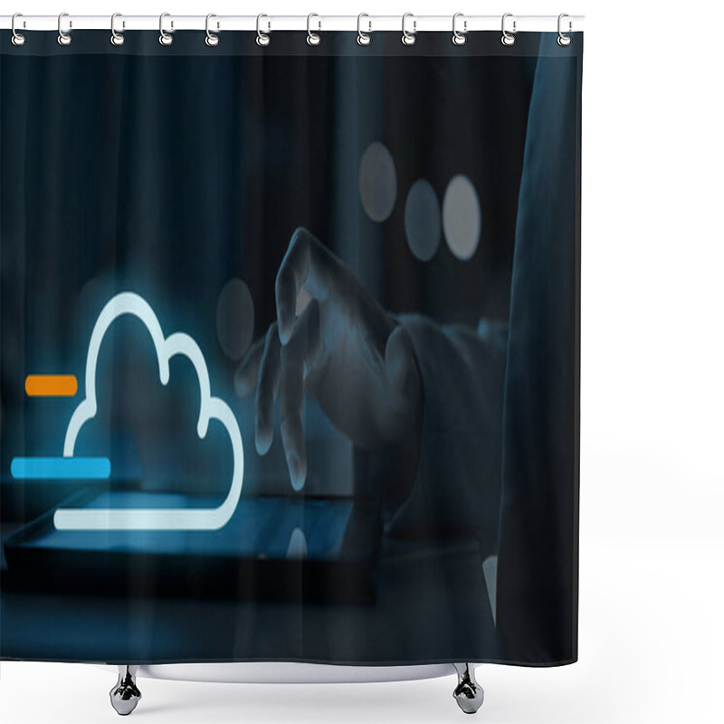 Personality  Seamless Cloud Migration Transition With Confidence For Enhanced Scalability And Performance Shower Curtains