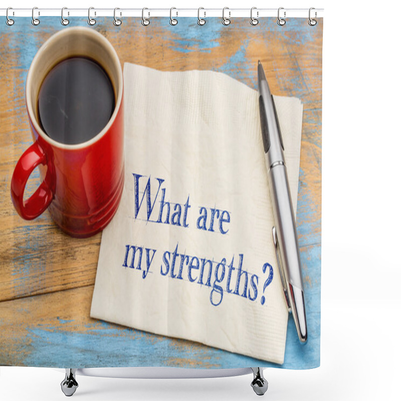 Personality  What Are My Strengths Question Shower Curtains