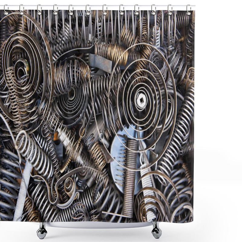 Personality  Springs And Coils Shower Curtains