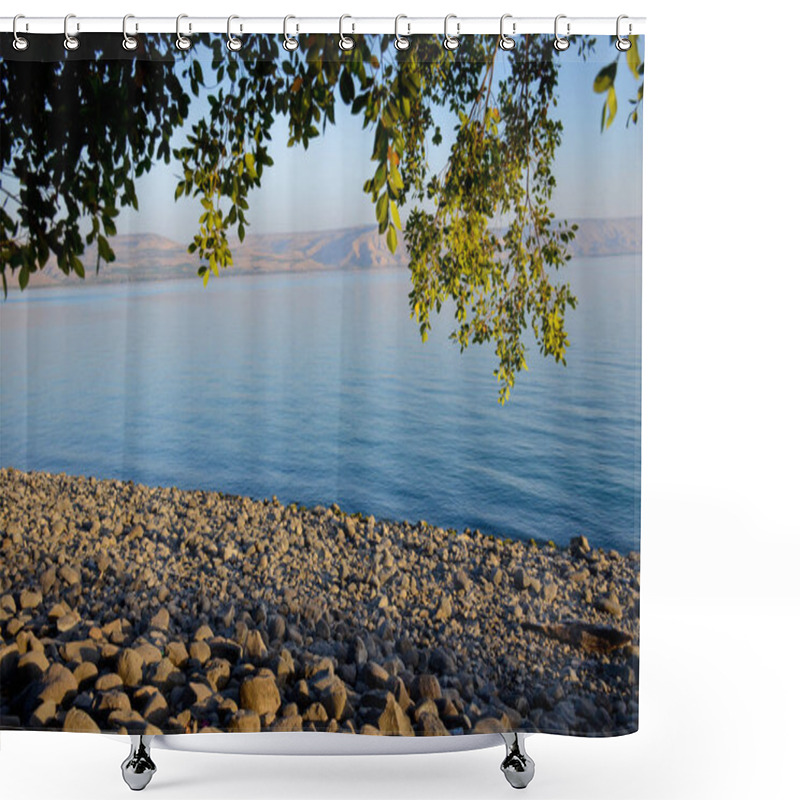 Personality  Landscape Of Kinneret Lake - Galilee Sea Shower Curtains