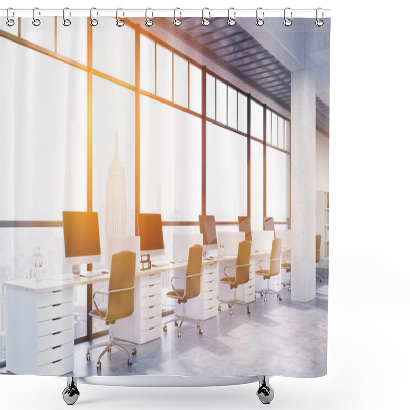 Personality  New Yourk Company Office Shower Curtains