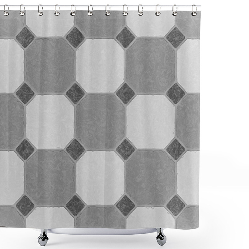 Personality  Texture Of Tile Seamless Background Shower Curtains