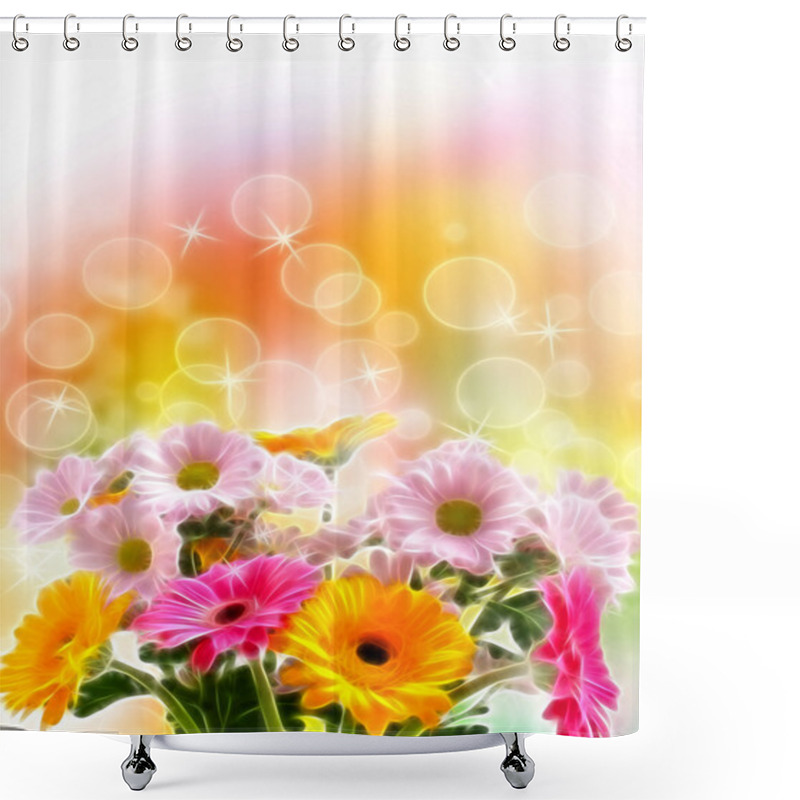 Personality  Spring Flowers Shower Curtains