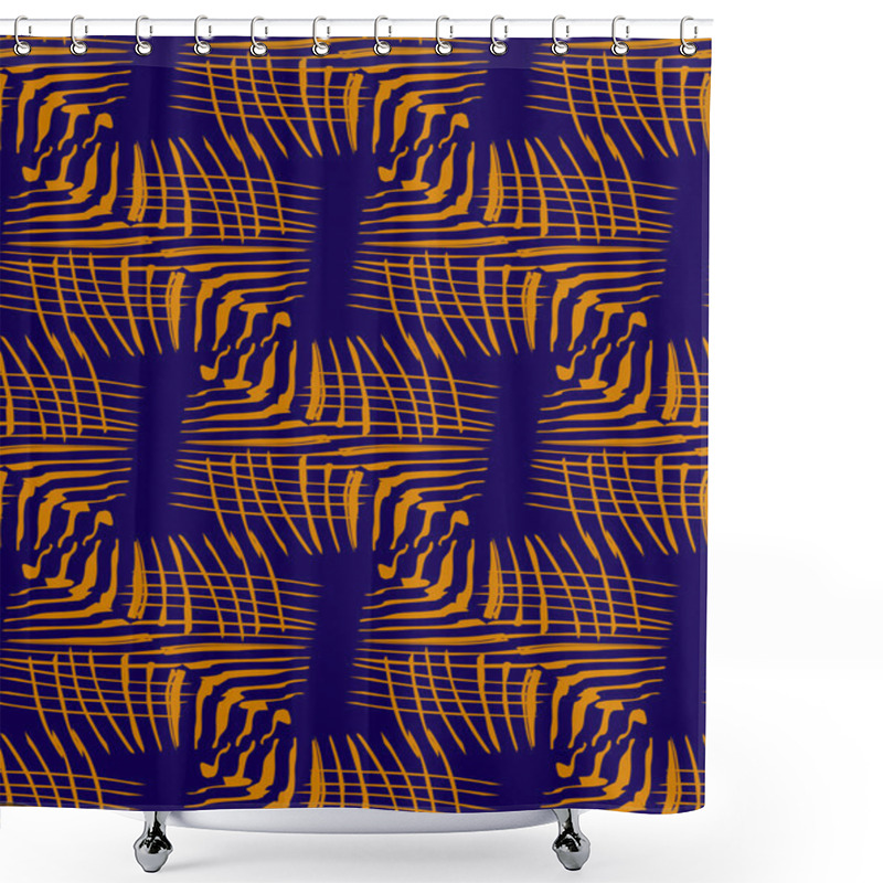 Personality  Abstract Geometric Pattern Shower Curtains