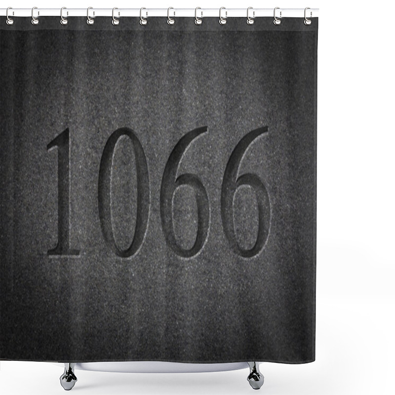 Personality  Engraved Historical Year 1066 Shower Curtains