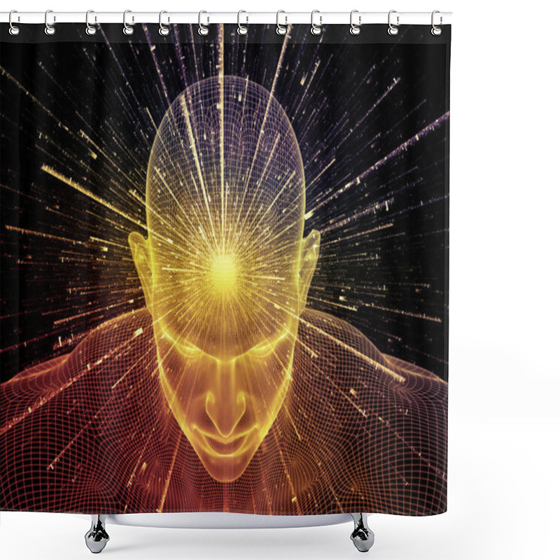 Personality  Illusion Of Mind Shower Curtains