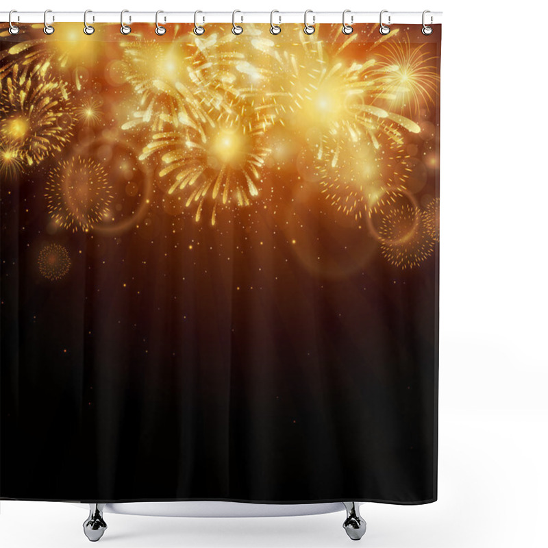 Personality  Fireworks Shower Curtains