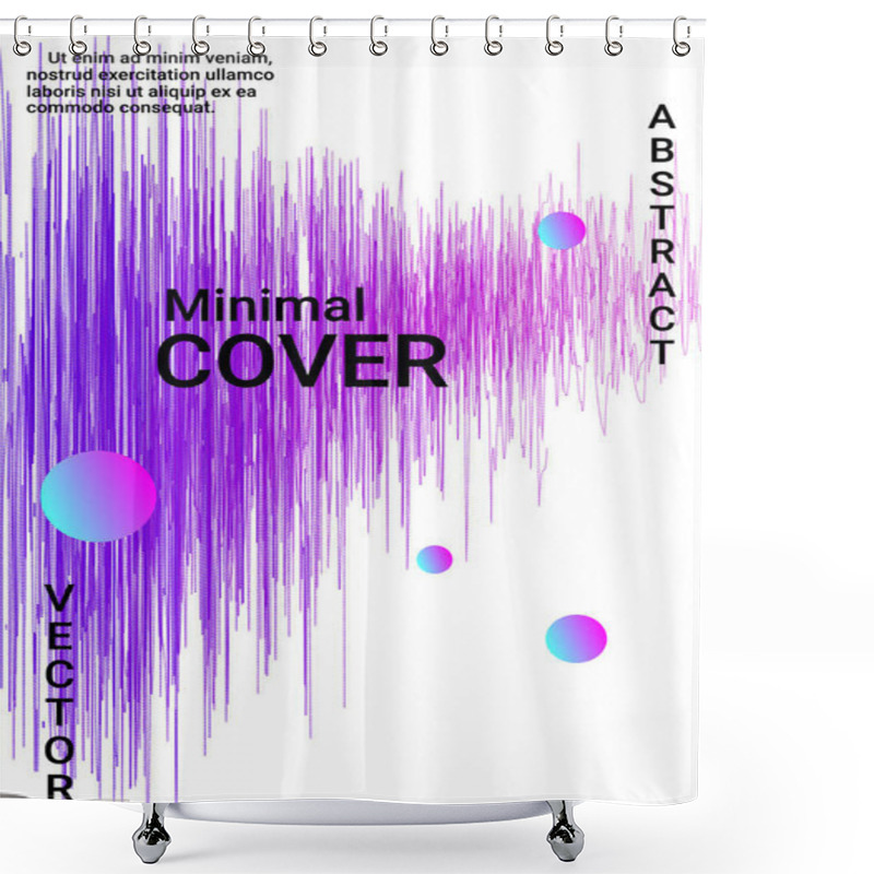 Personality  Sound Flyer To Create Trendy Abstract Cover. Shower Curtains