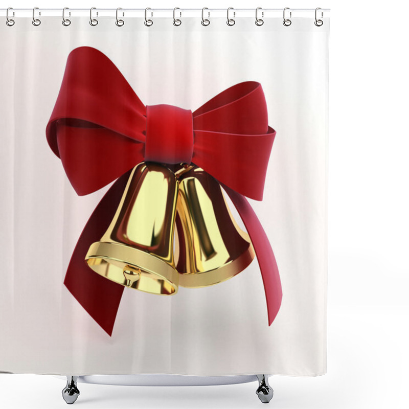 Personality  Christmas Bell Shower Curtains