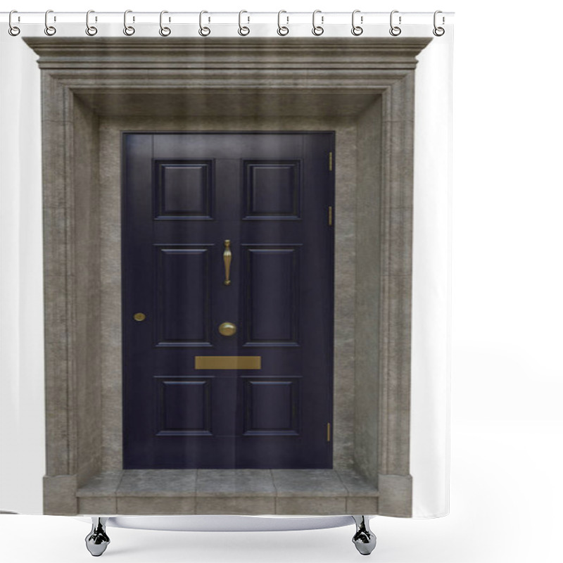 Personality  Entrance Classic Street Doors Shower Curtains