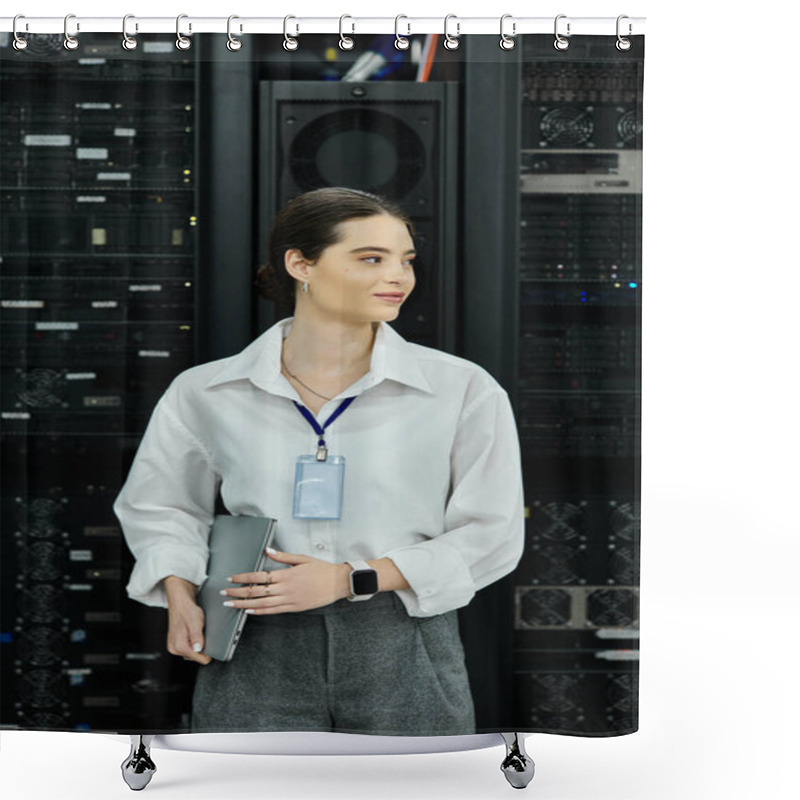 Personality  Dedicated IT Specialist Manages Server Hardware While Ensuring Data Center Security. Shower Curtains