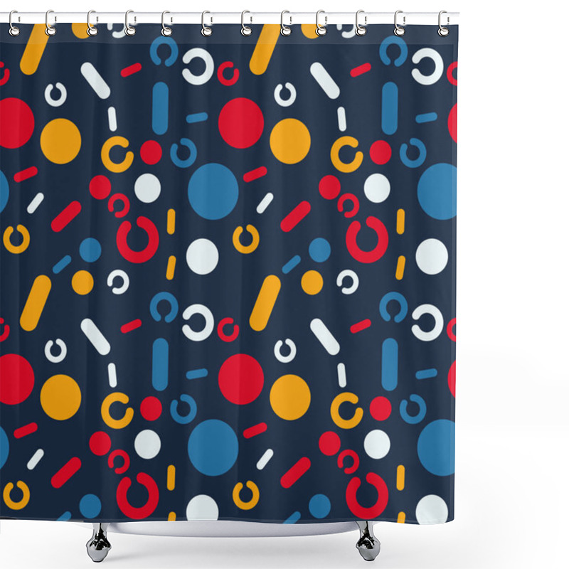 Personality  Magic Circles Pa Seamless Pattern Shower Curtains