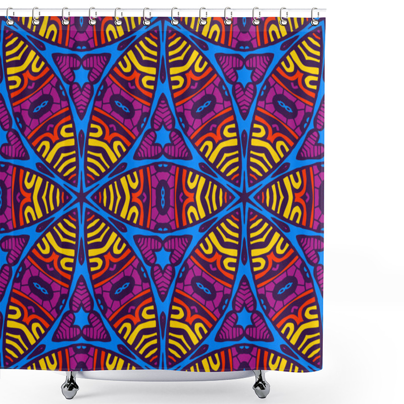 Personality  Abstract Vibrant  Seamless Pattern Shower Curtains