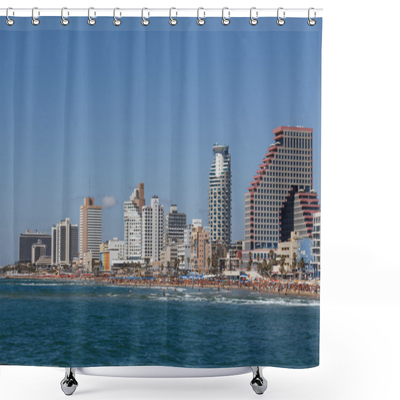 Personality  Tel Aviv Panorama Shower Curtains