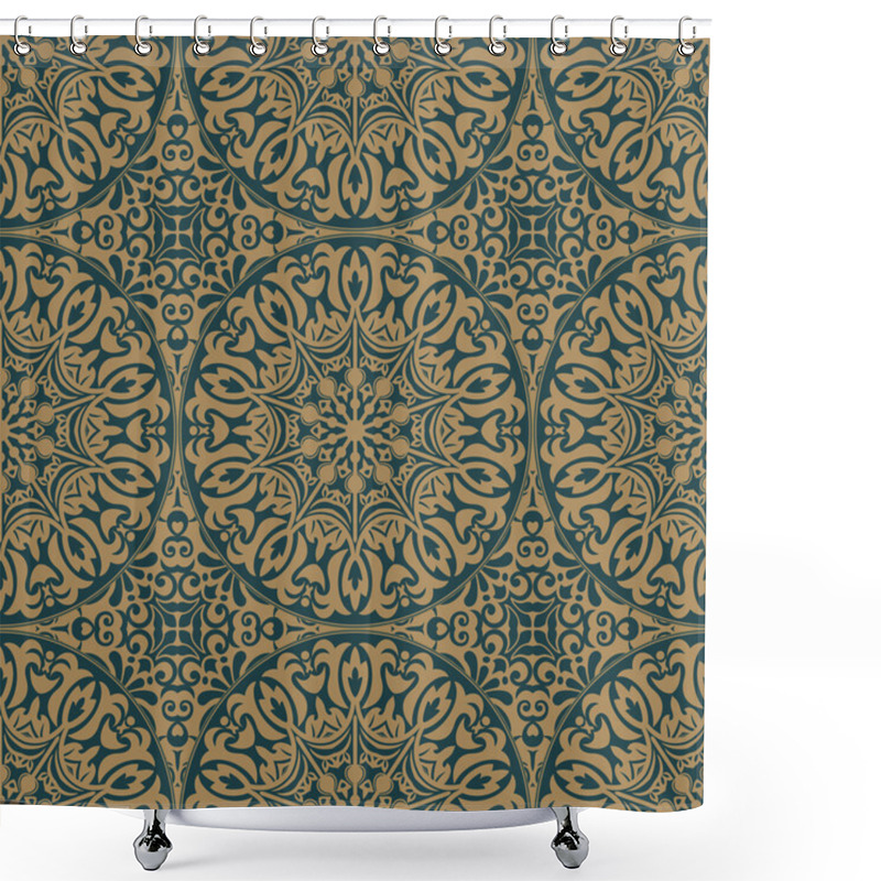 Personality  Seamless Oriental Pattern Shower Curtains