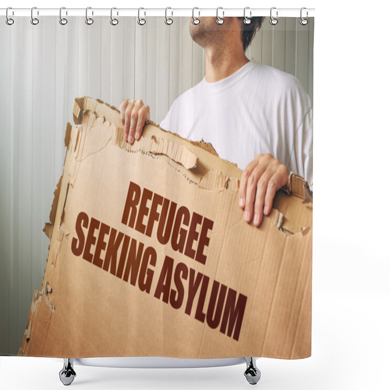 Personality  Refugee Seeking Asylum In Foreign Country Shower Curtains