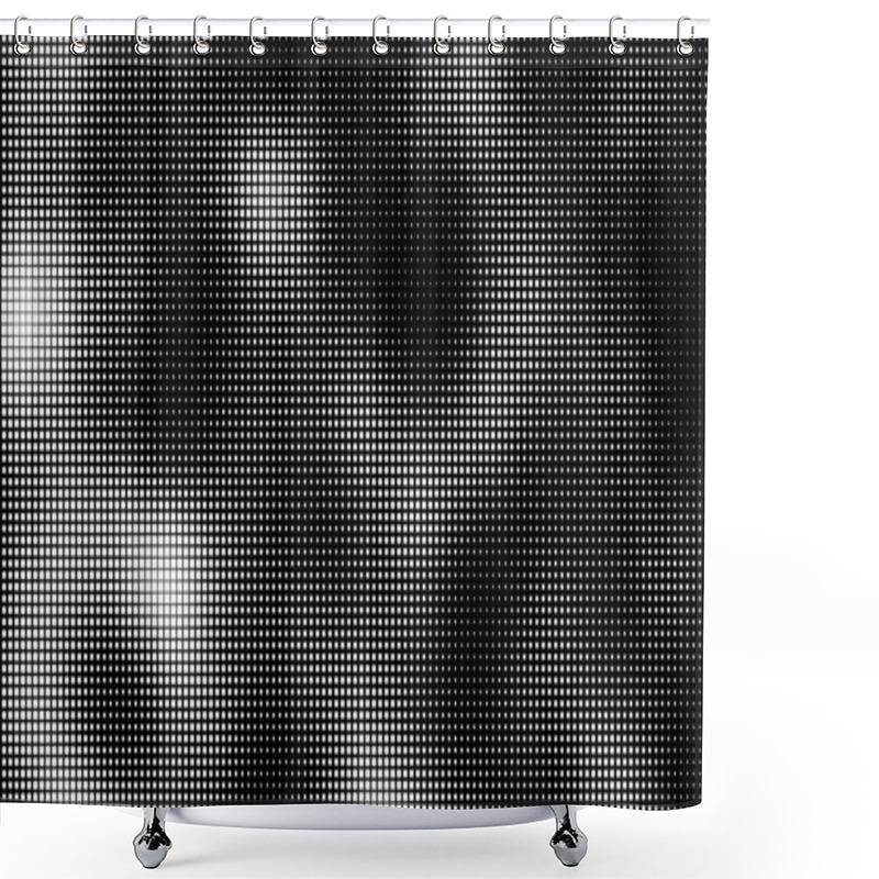 Personality  A Striking And Captivating Abstract Pattern That Prominently Showcases Intricate Black And White Grid Designs Shower Curtains