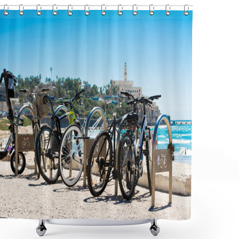 Personality  Bicycles In Tel Aviv Shower Curtains