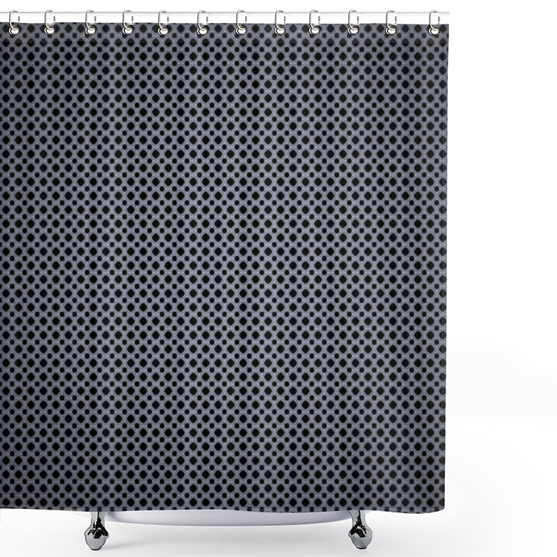 Personality  Metal Mesh Grill Shower Curtains