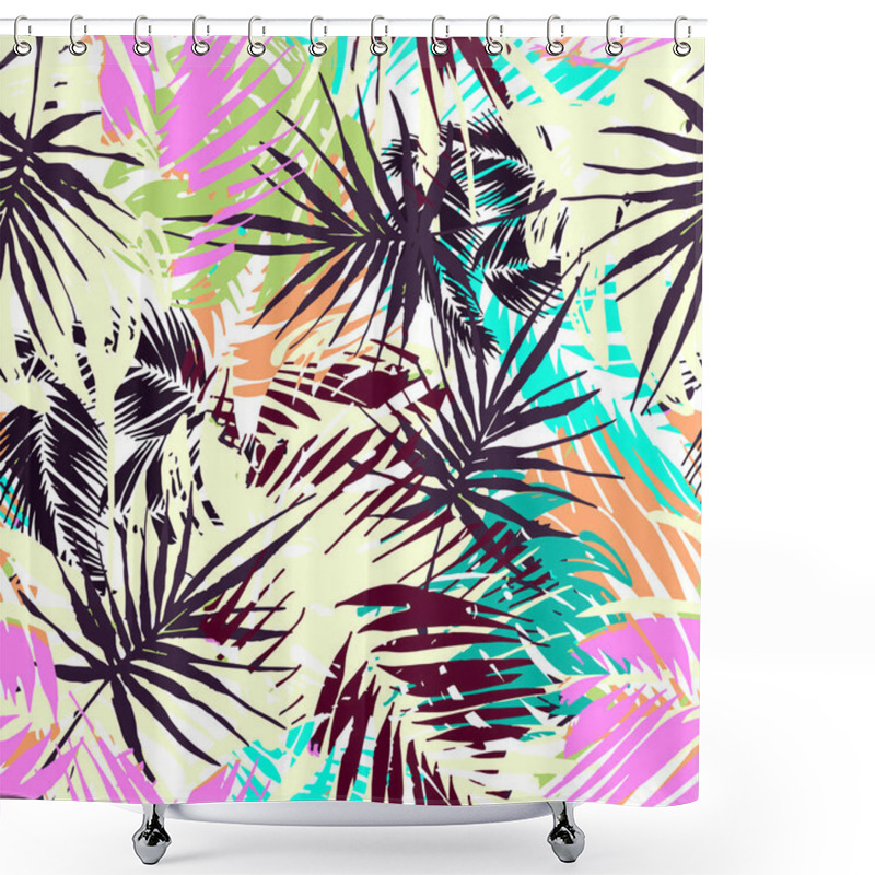 Personality  Exotic Seamless Tropical Pattern. Shower Curtains