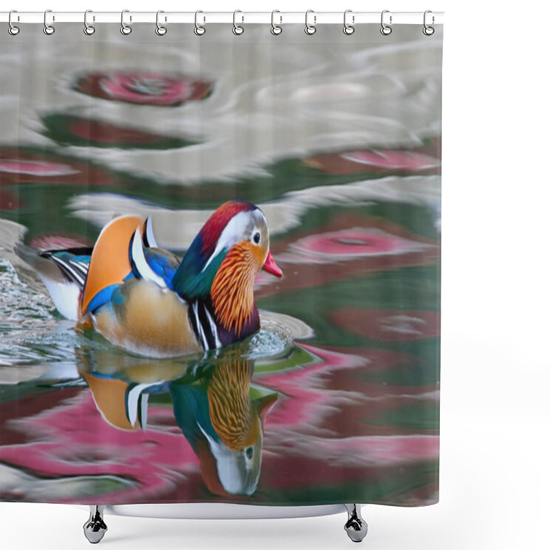 Personality  The Mandarin Duck (Aix Galericulata) Male Shower Curtains