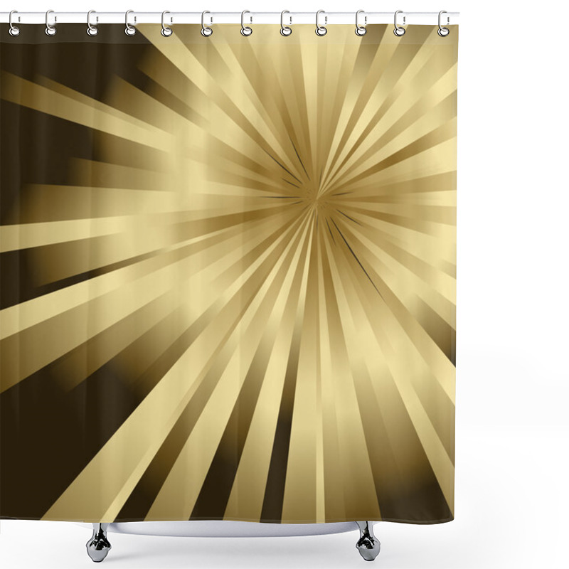 Personality  Abstract Golden Background Shower Curtains