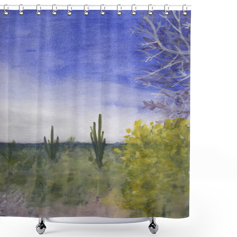 Personality  A Day In The Arizona Desert Shower Curtains